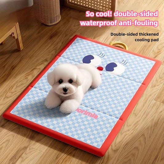 Summer Pet Cooling Mat | Ice Silk, Non-Slip & Breathable