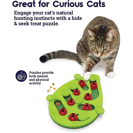 Cat Puzzle Feeder Toy — Interactive, Adjustable Difficulty