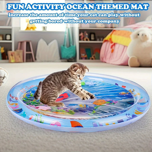 Cat Summer Water Bed | Inflatable, Scratch-Resistant & Cooling